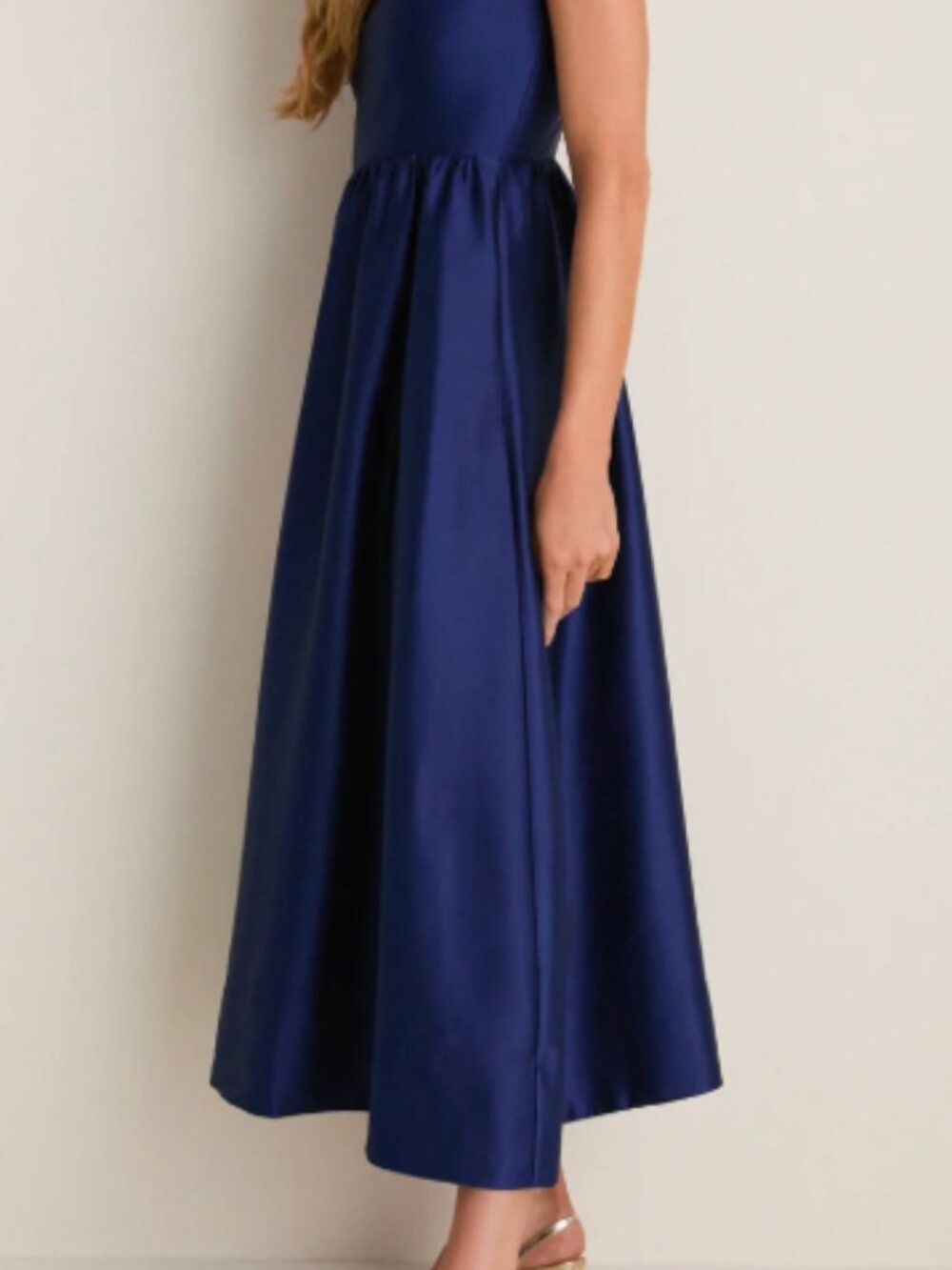 Tuckernuck Navy Dupioni Esme Dress Size Medium - Picture 2 of 3